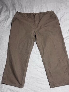 NWT Men's Carhartt Brown Casual Pants - 50 X 30 Dungaree Fit
